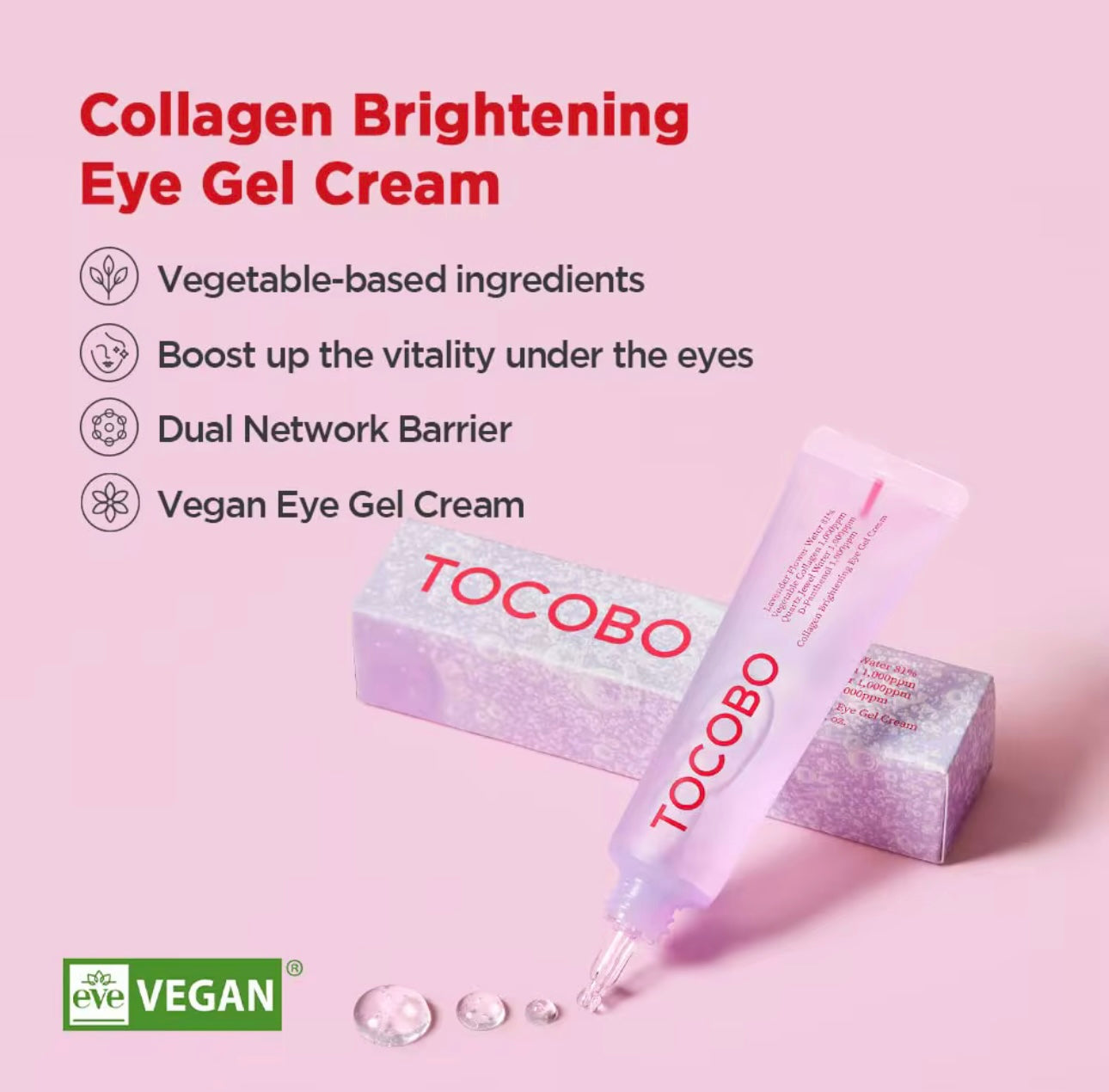 TOCOBO Collagen Brightening Eye Gel Cream