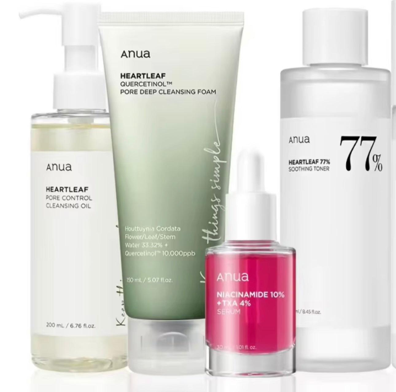 Anua Heartleaf Pore Control Set – Deep Cleansing, Brightening & Soothing Care