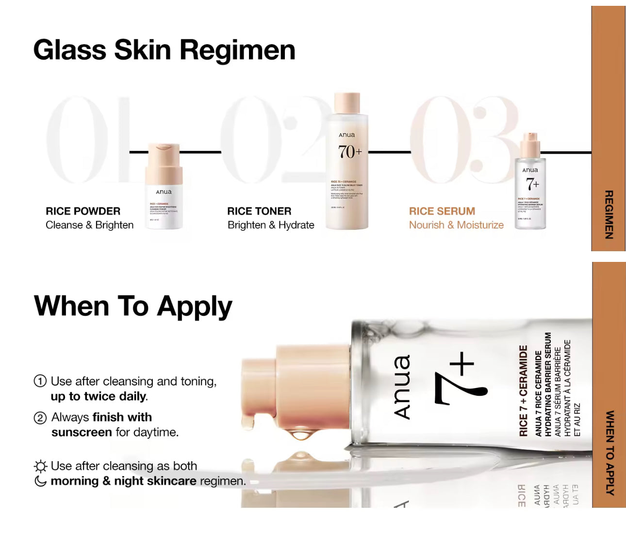 Reis-basierte Glow-Routine Set
