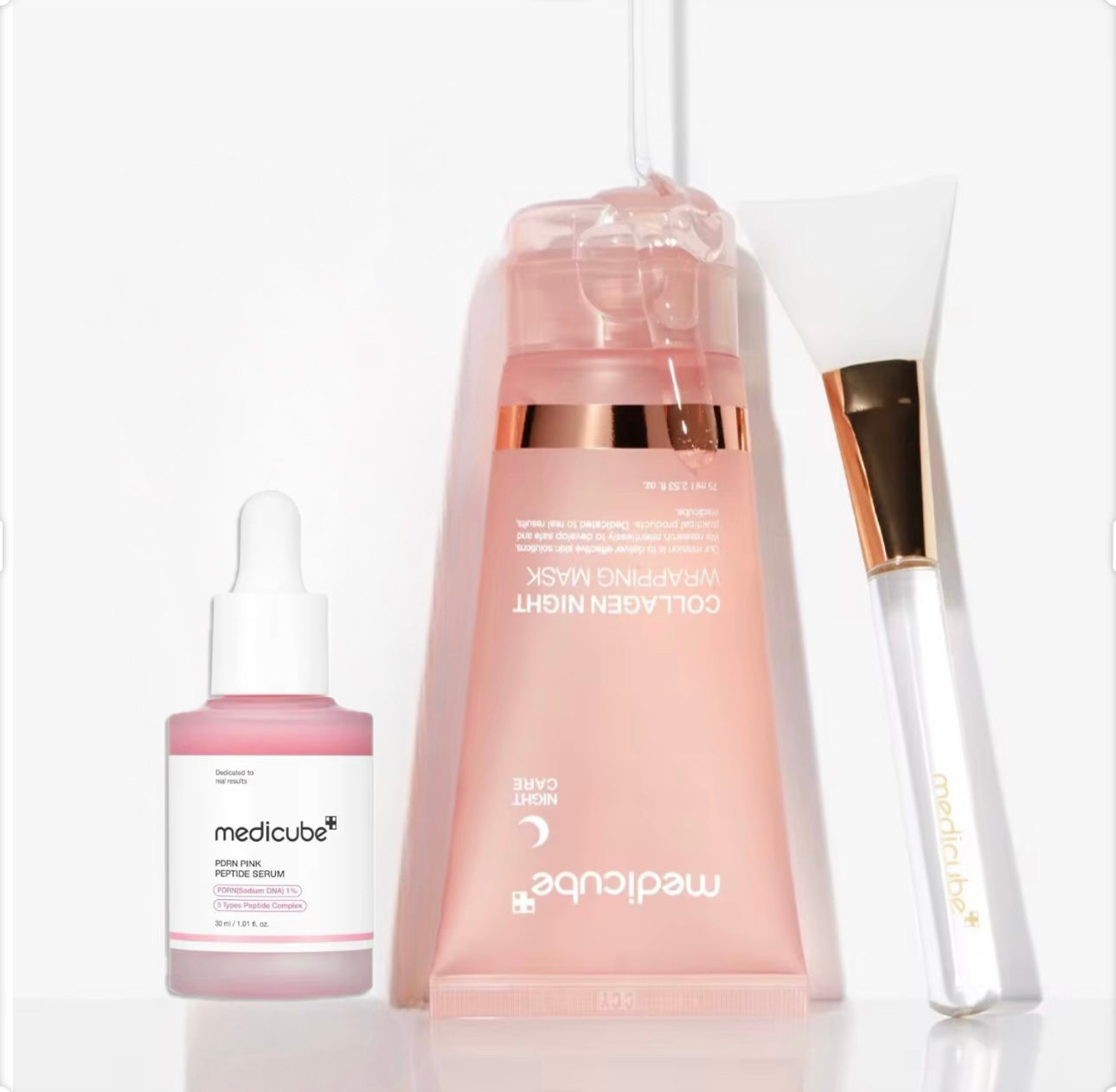 medicube Collagen Night Wrapping Mask & medicube PDRN Pink Peptide Serum