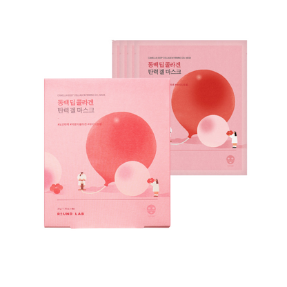 Round Lab Camellia Deep Collagen Firming Gel Mask 34ml - Set