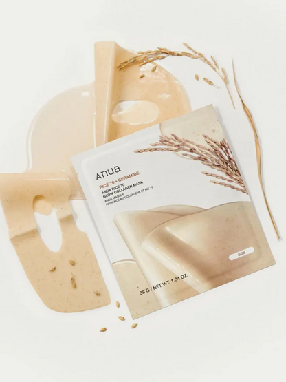 Anua Rice 70 Glow Collagen Mask 38g