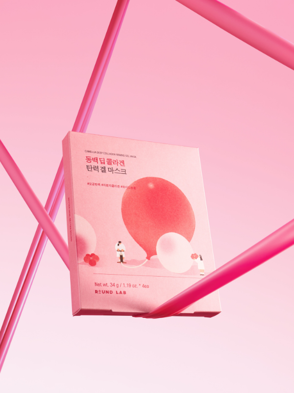 Round Lab Camellia Deep Collagen Firming Gel Mask 34ml - Set