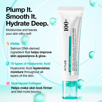 Anua PDRN Hyaluronic Acid 100 Moisture Cream 60ml