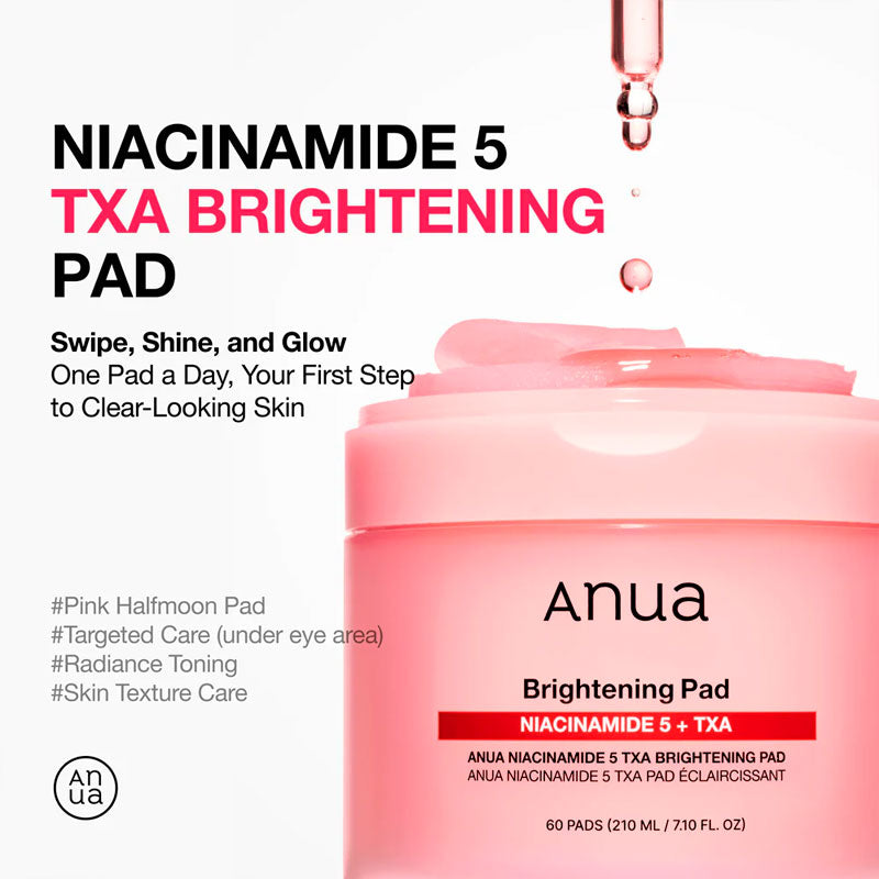 Anua Niacinamide 5 TXA Brightening Pad 210ml / 60pads