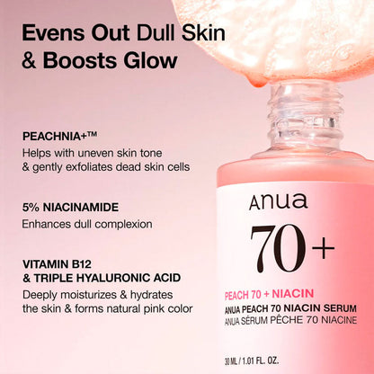 Anua Peach 70% Niacinamide Serum 30ml