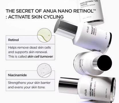 Anua NANO RETINOL 0.3% + NIACIN RENEWING SERUM