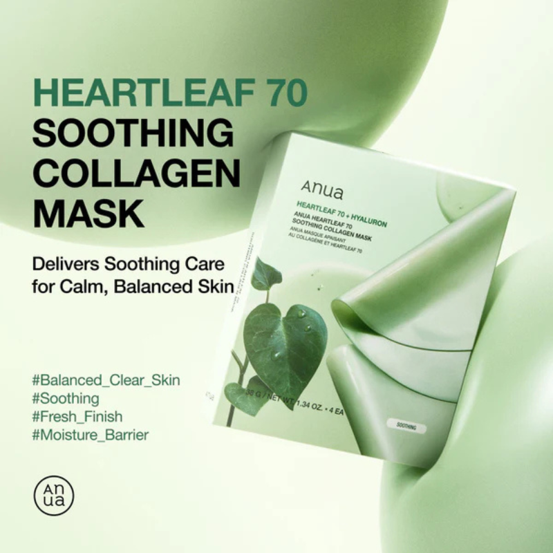 Anua Heartleaf 70 Soothing Collagen Mask 38g