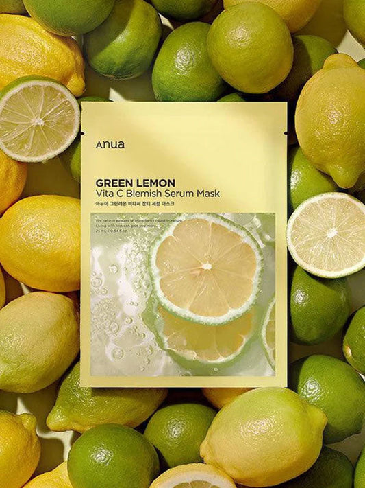 Anua Green Lemon Vita C Blemish Serum Mask 25ml 10PCS