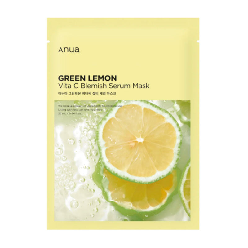 Anua Green Lemon Vita C Blemish Serum Mask 25ml 10PCS