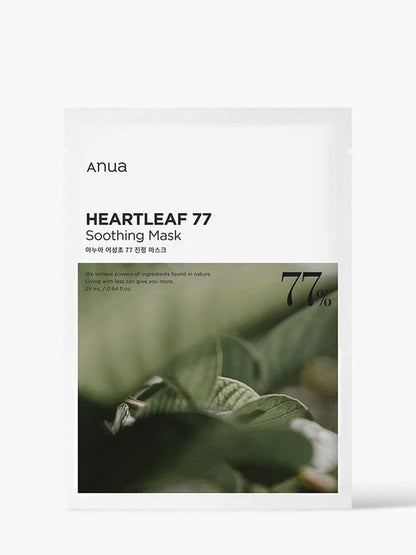Anua Heartleaf 77% Soothing Mask 25ml - 1 PC (5ea) Set