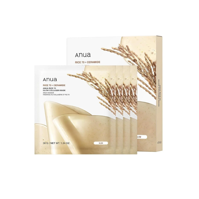 Anua Rice 70 Glow Collagen Mask 38g