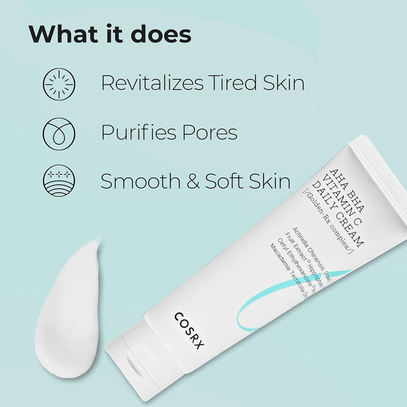 COSRX Refresh AHA BHA Vitamin C Daily Cream 50ml