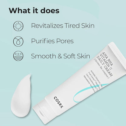 COSRX Refresh AHA BHA Vitamin C Daily Cream 50ml