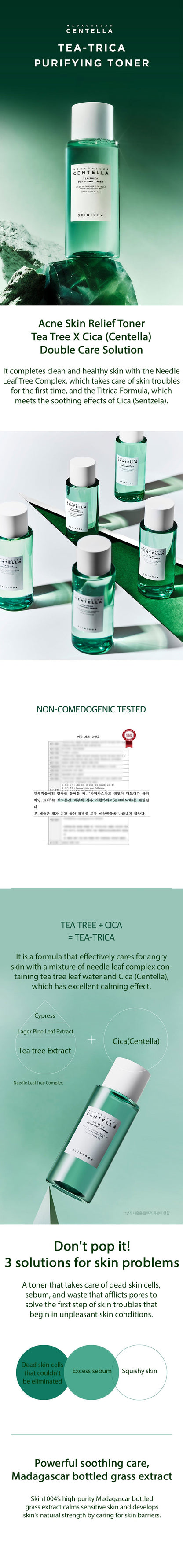 SKIN1004 Madagascar Centella Tea-Trica Purifying Toner 210ml